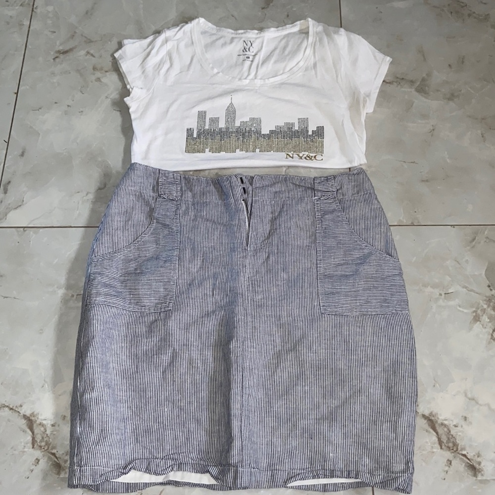 Shirt and skirt